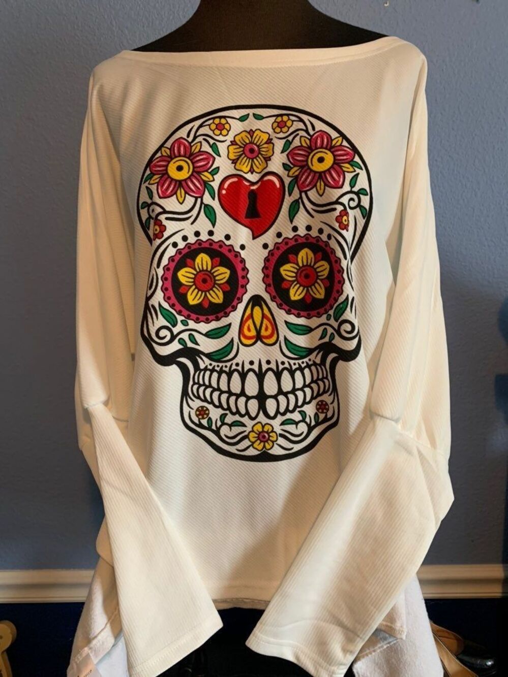 CBR White Sugar Skull top XL